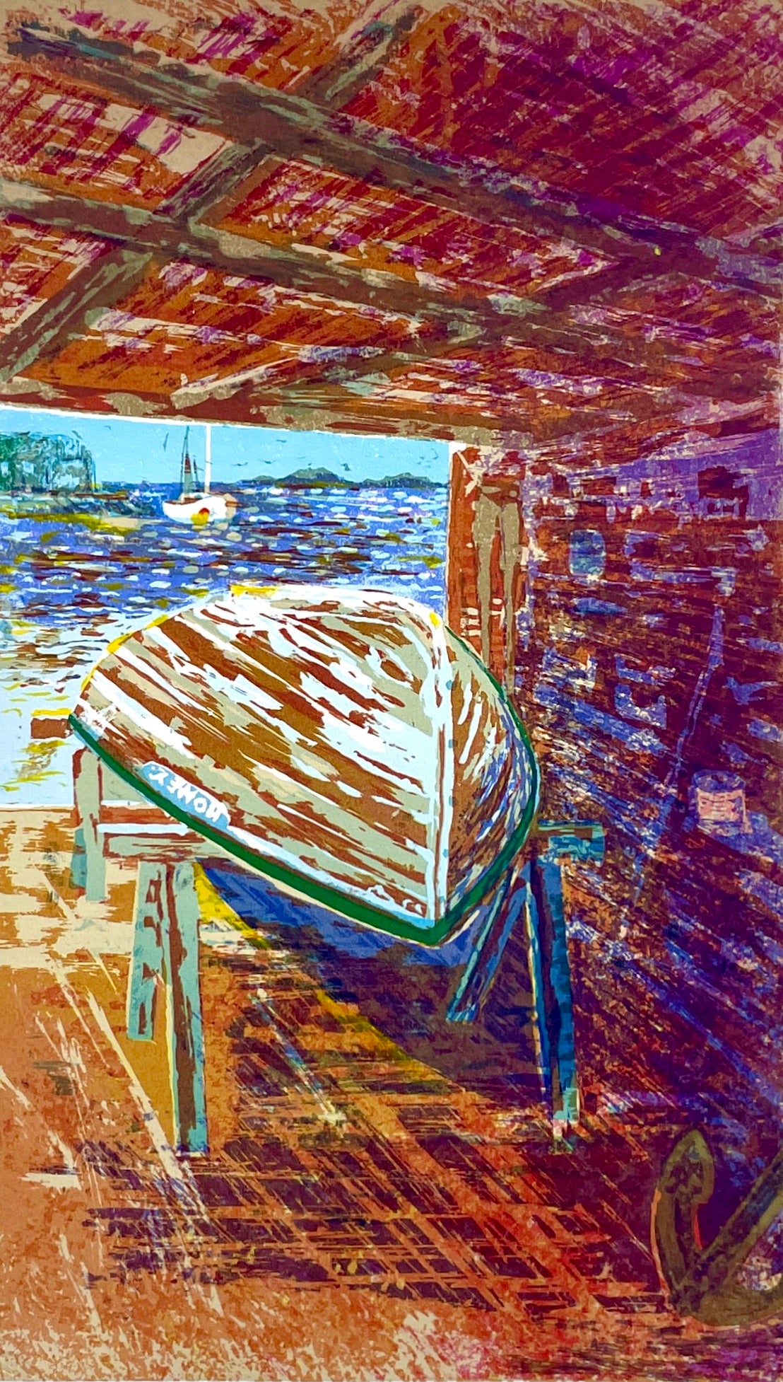 Moored - 52cm x 33cm